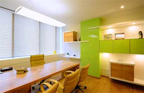 Neki Corporate Office Green Meeting Room