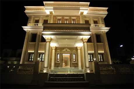 Rajkot Bungalow Exterior Front Night