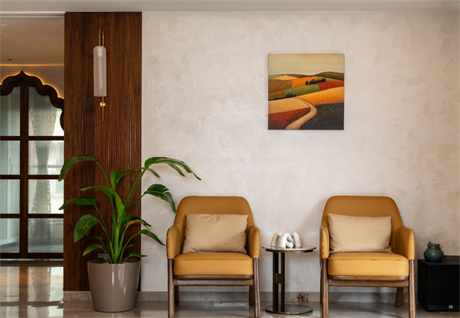 Mumbai Apartment Golden Tree Wall
